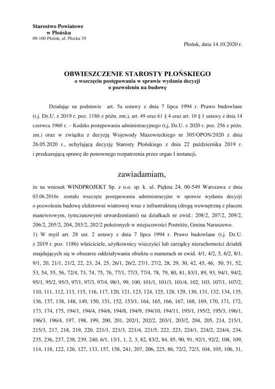 OBWIESZCZENIE - zawiadom o wszczęciu z dnia 14.10.2020-1