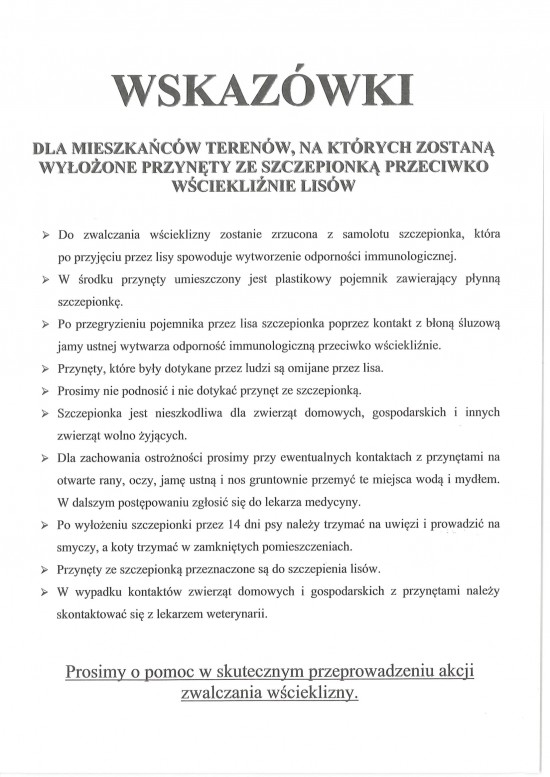 Informacja wścieklizna lisy-2