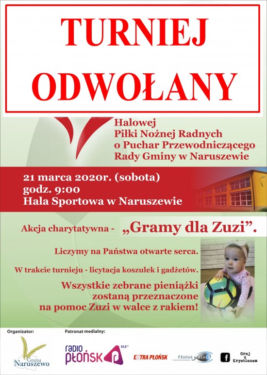 plakat zuzia turnie piłki naruszewo_ODWOŁANY
