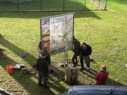 Plansza plan Gminy Naruszewo