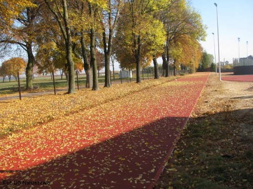 Wykonanie nawierzchni z trawy syntetycznej_boiska w Naruszewie (8)